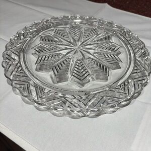 Elegant Clear Glass Serving Platter